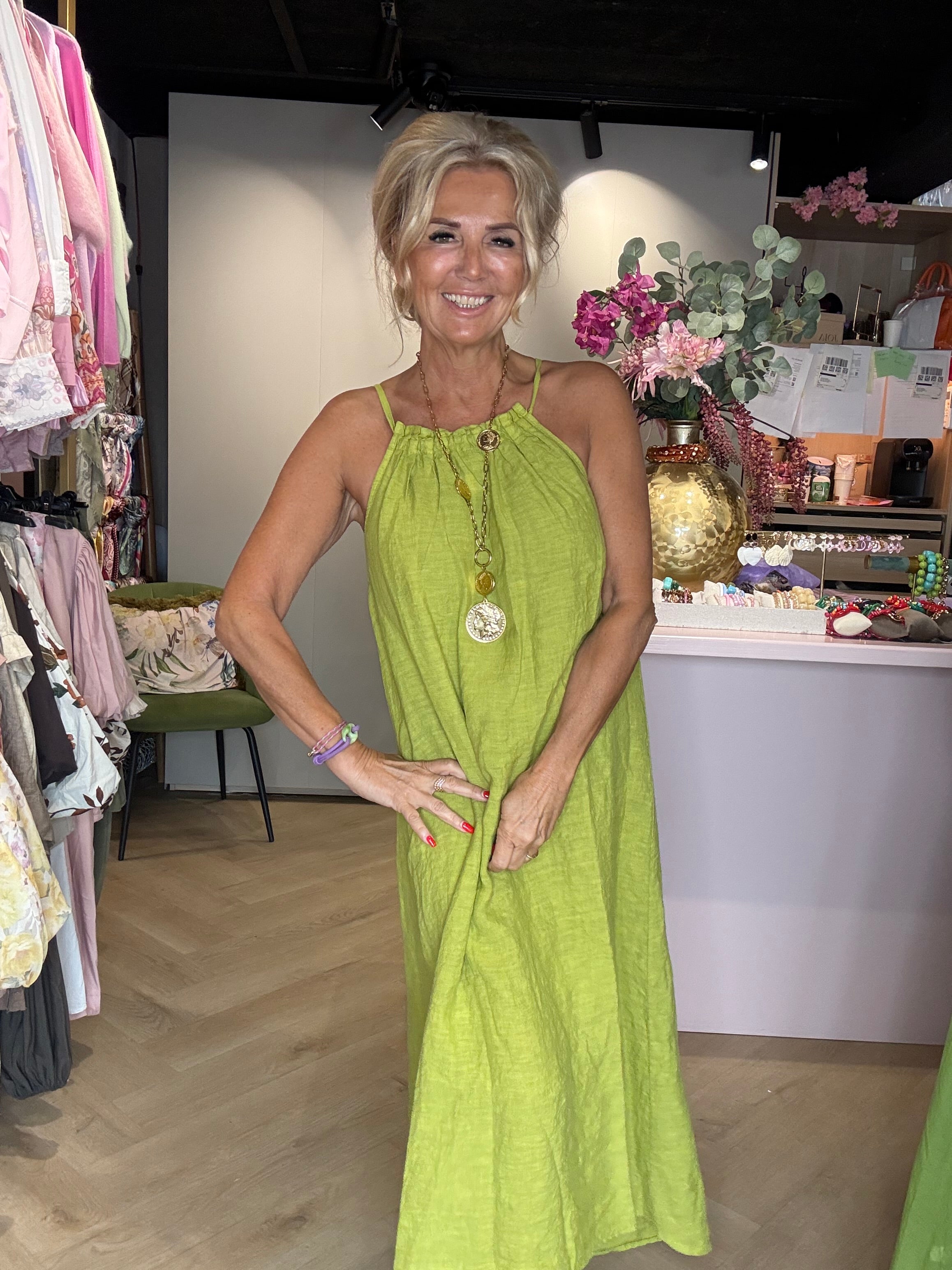 Kleid St Barths moosgrün